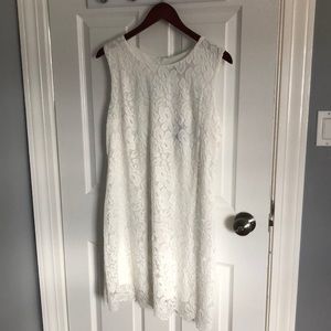 White lace cocktail dress